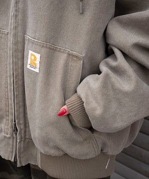 ワーカーズキルトフードブルゾン