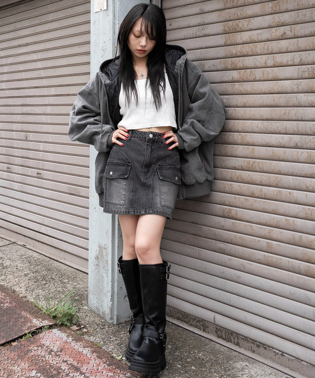 チャコール　モデル：159cm F着用