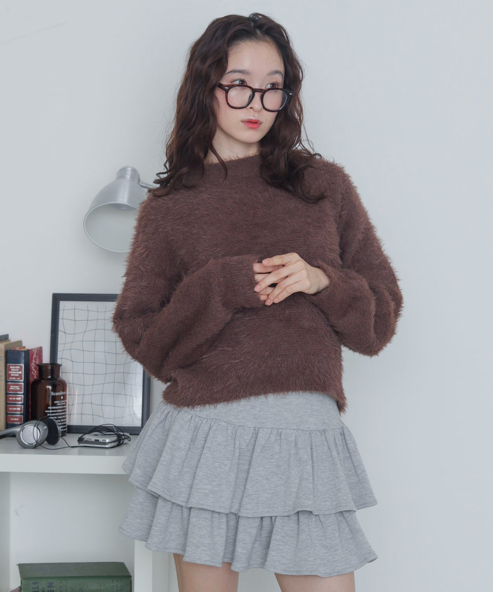 ブラウン　モデル：163cm F着用