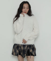 シャギーニットプルオーバー