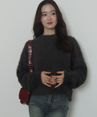 シャギーニットプルオーバー