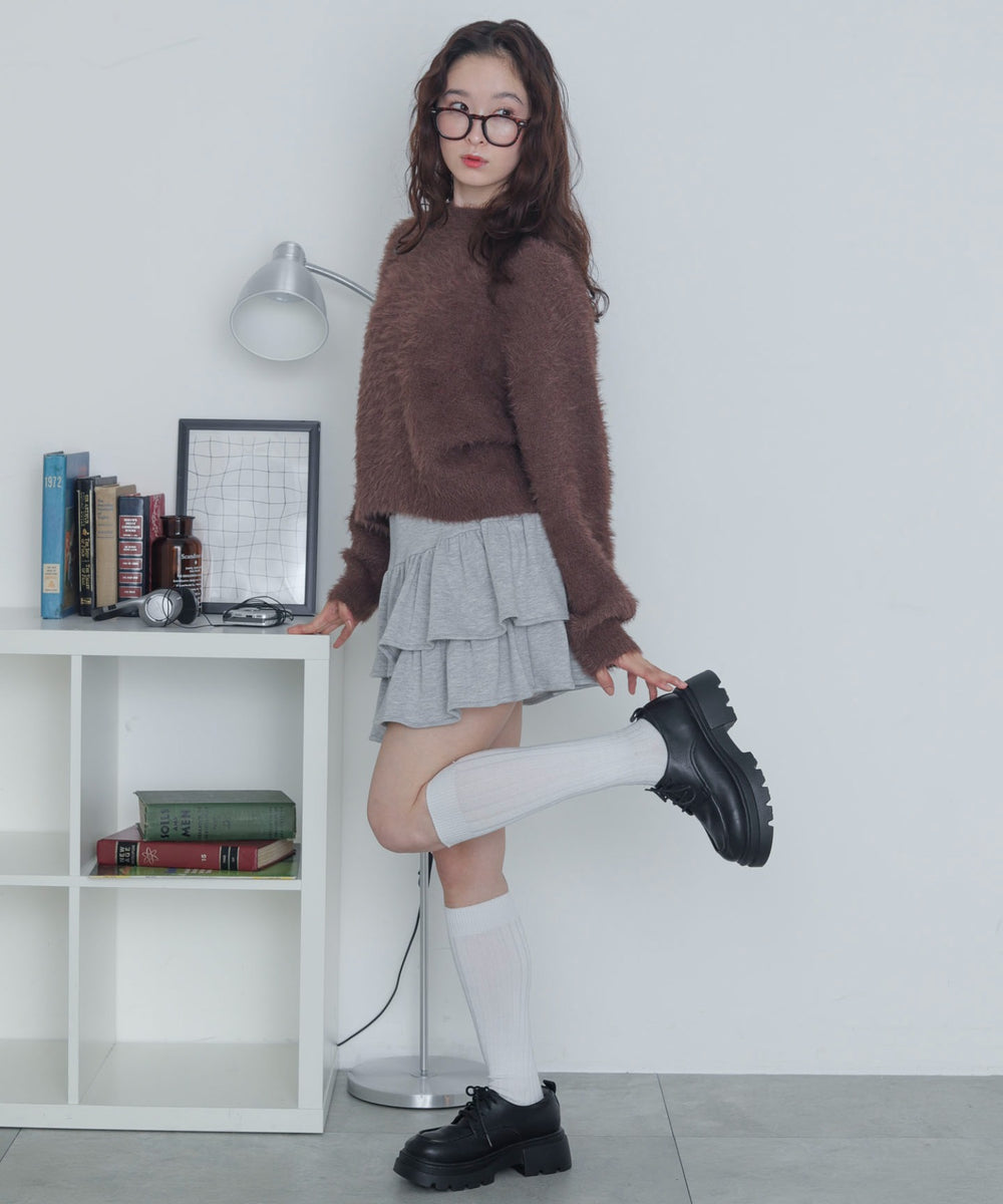 ブラウン　モデル：163cm F着用