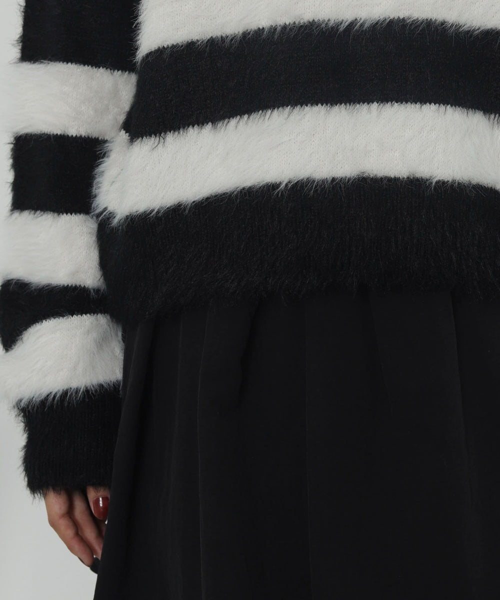 シャギーニットプルオーバー