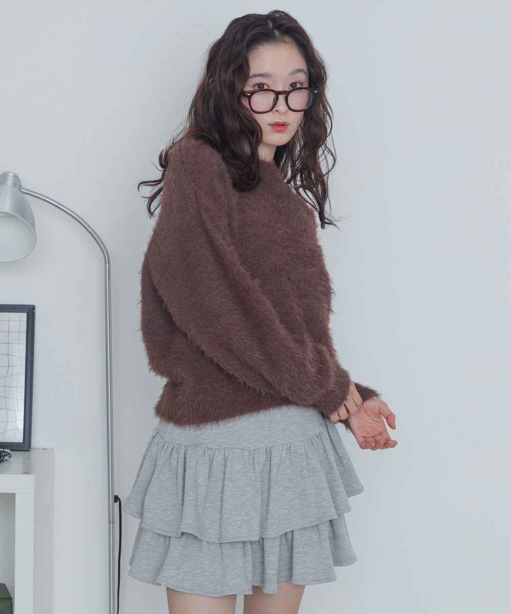 ブラウン　モデル：163cm F着用