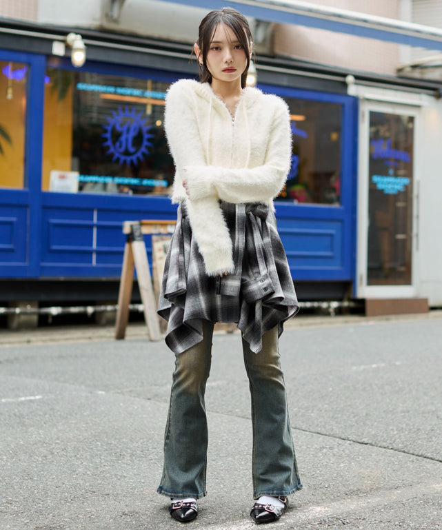 ホワイト　モデル：159cm F着用