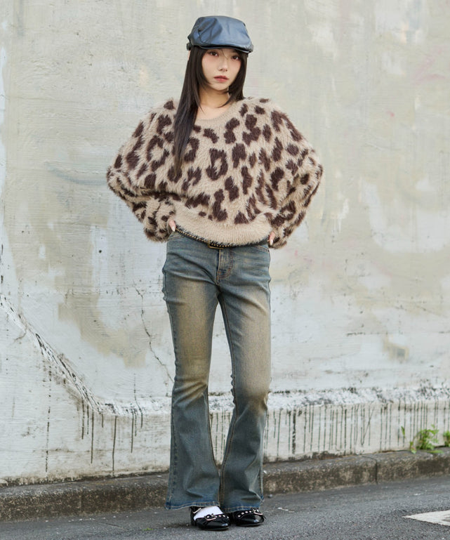 フィフィアンドロメオ　ハートつきニットSS しーちゃんコラボ》ボートネックボリュームスリーブニット