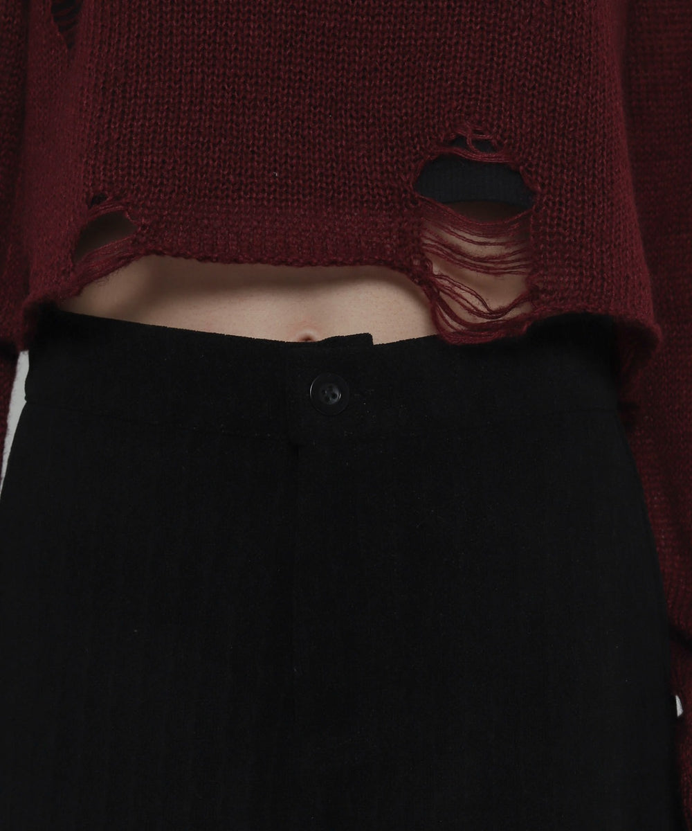 ジャガードハイウエストタイトショートパンツ