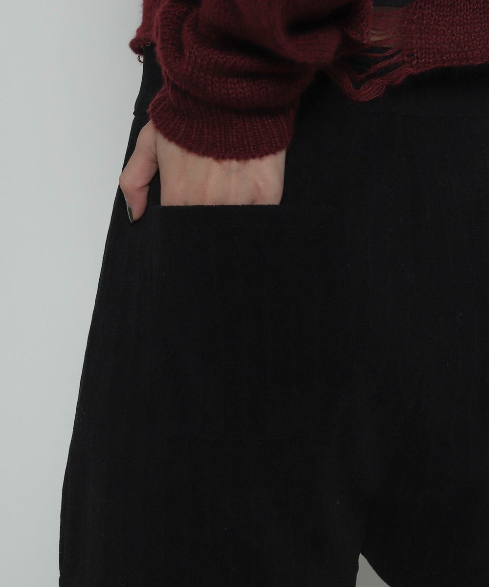 ジャガードハイウエストタイトショートパンツ