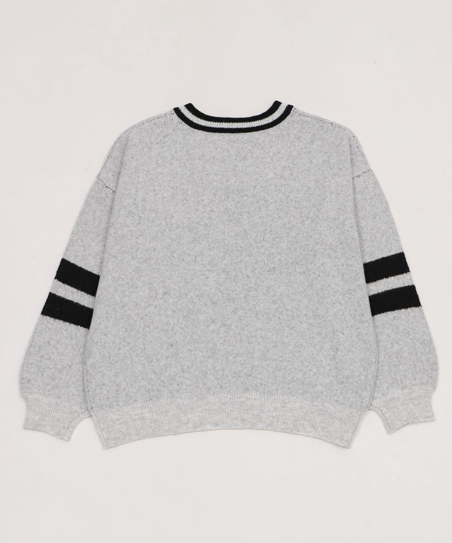 フラッフィーVネックニットBIGプルオーバー