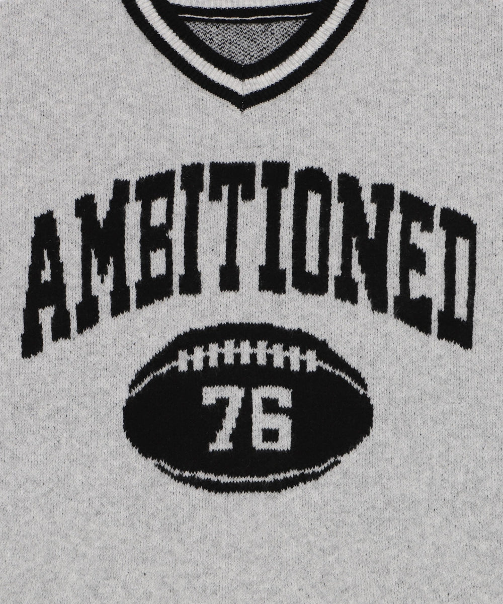 フラッフィーVネックニットBIGプルオーバー