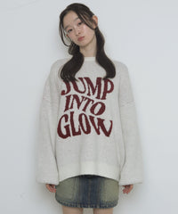 フラッフィーグラフィックニットBIGプルオーバー