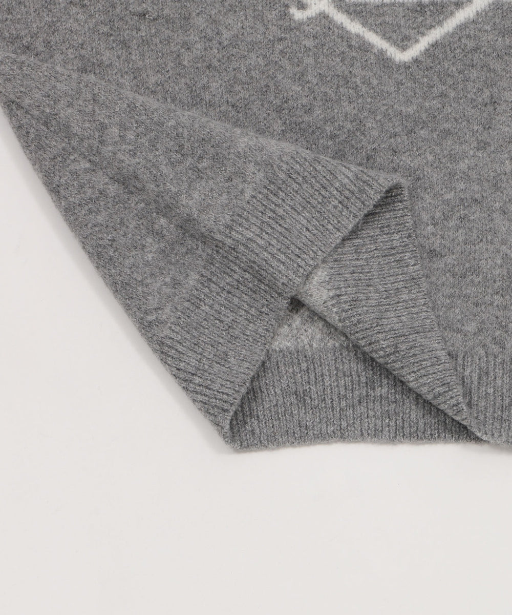 フラッフィーグラフィックニットBIGプルオーバー