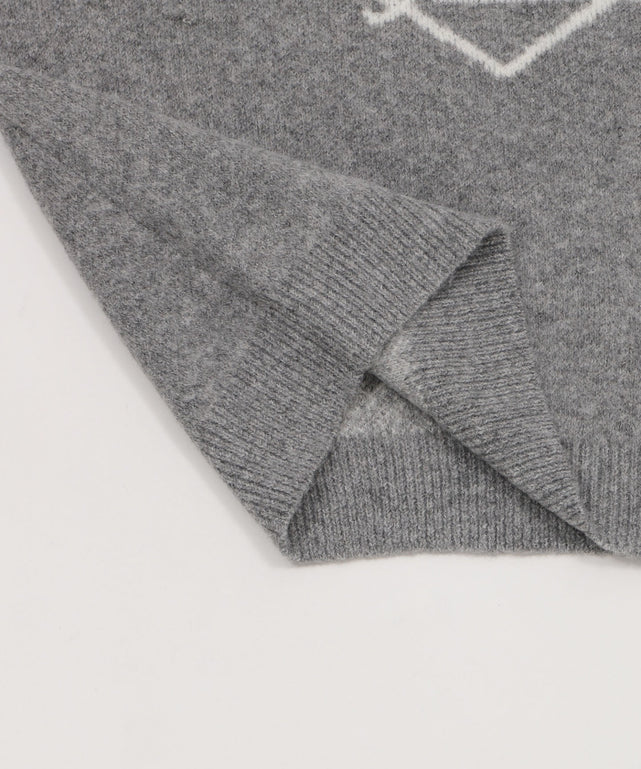 フラッフィーグラフィックニットBIGプルオーバー