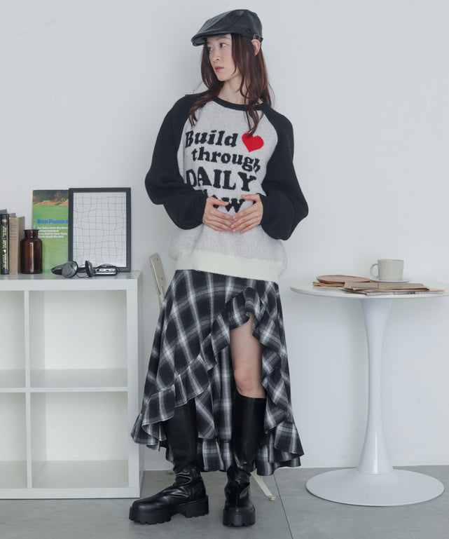 柄１１　モデル：163cm F着用