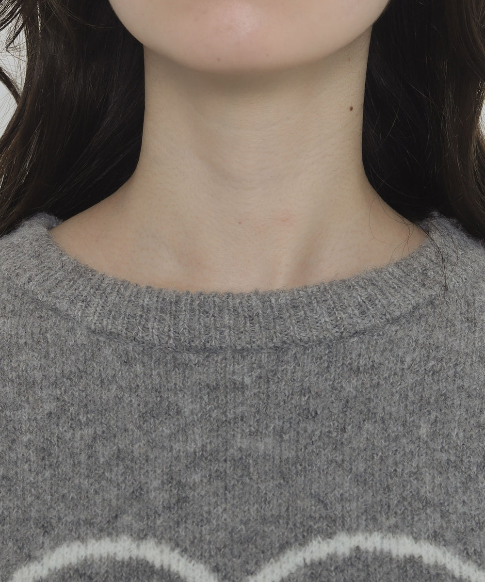 フラッフィーグラフィックニットBIGプルオーバー