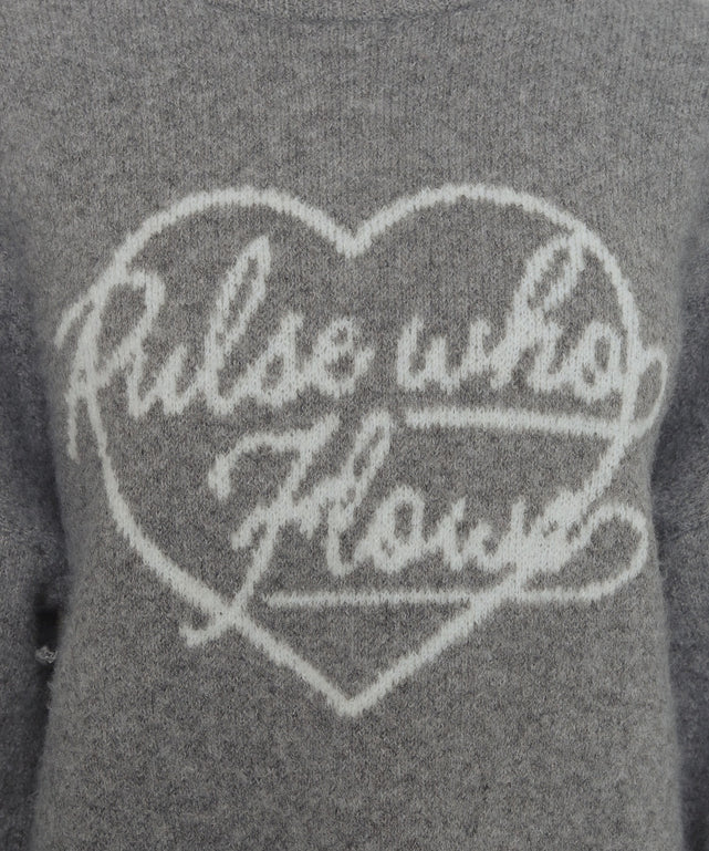 フラッフィーグラフィックニットBIGプルオーバー