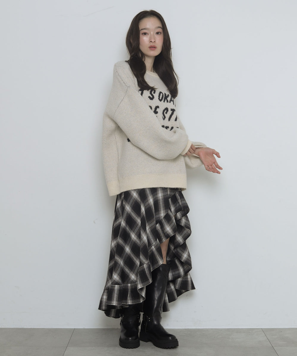 柄３　モデル：163cm F着用