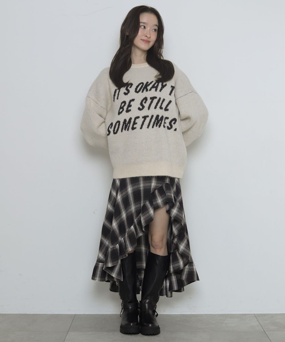 柄３　モデル：163cm F着用