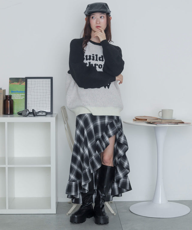 柄１１　モデル：163cm F着用