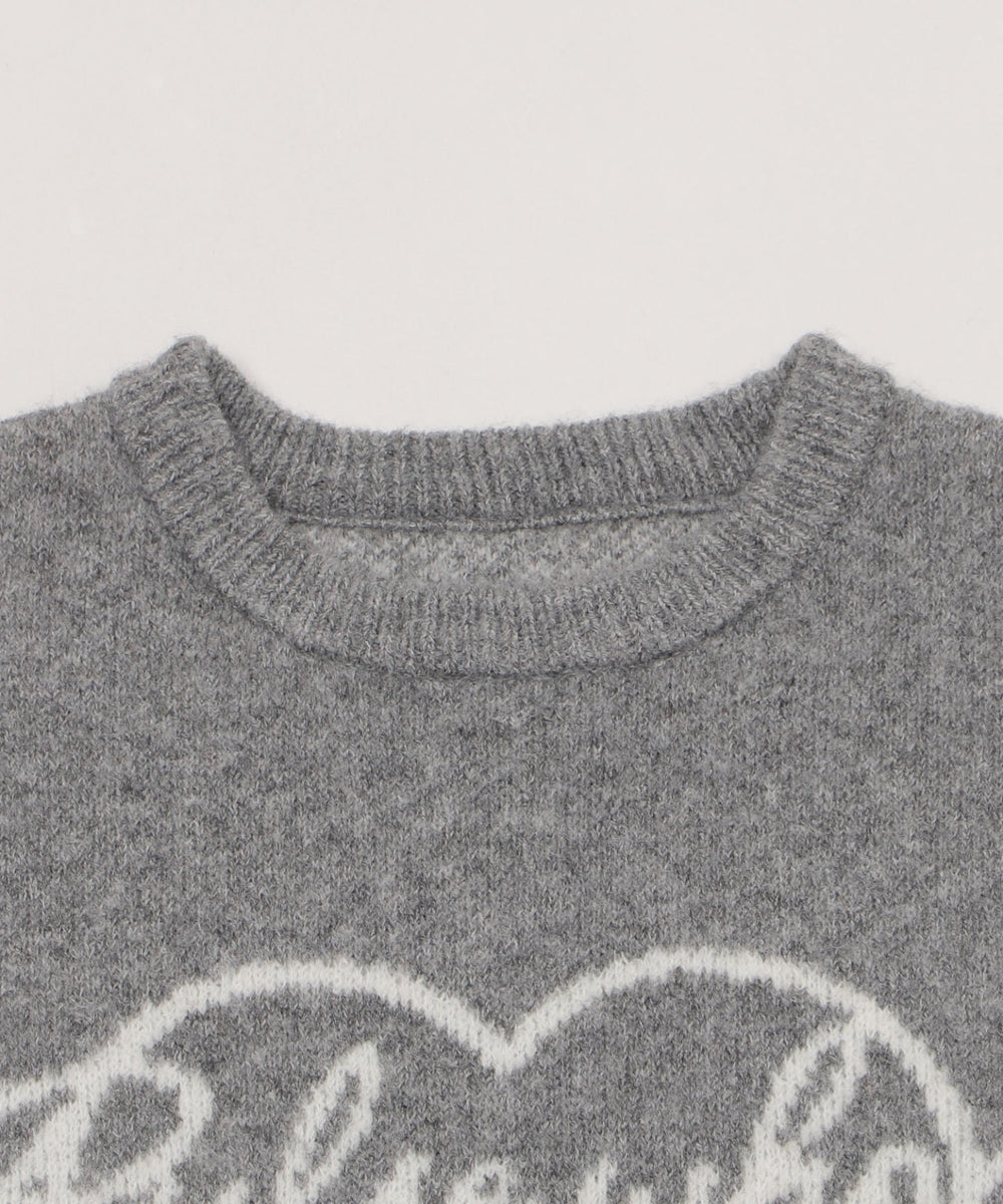 フラッフィーグラフィックニットBIGプルオーバー