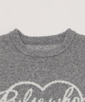 フラッフィーグラフィックニットBIGプルオーバー