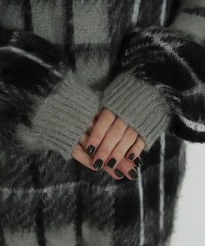 シャギーパターンニットBIGプルオーバー