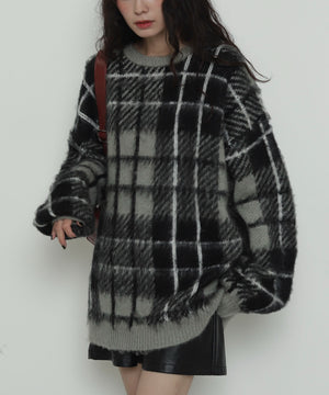 グレーチェック１　モデル：161cm F着用