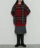 レッドチェック１　モデル：161cm F着用