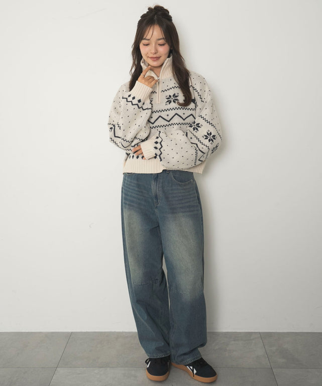 ホワイトアイボリー　モデル：165cm F着用