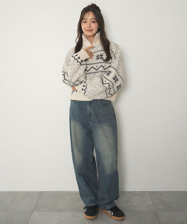 ホワイトアイボリー　モデル：165cm F着用