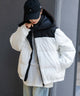 2WAYパファーブルゾン/ホワイト モデル：161cm L着用