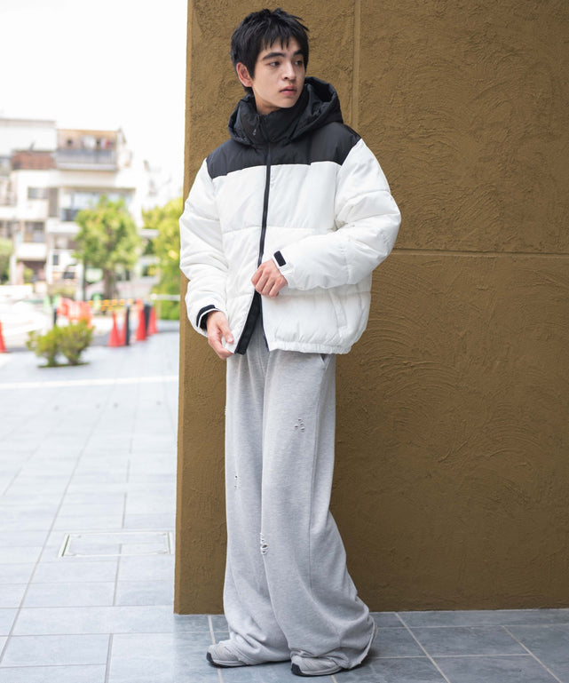 ホワイト　モデル：180㎝　L着用