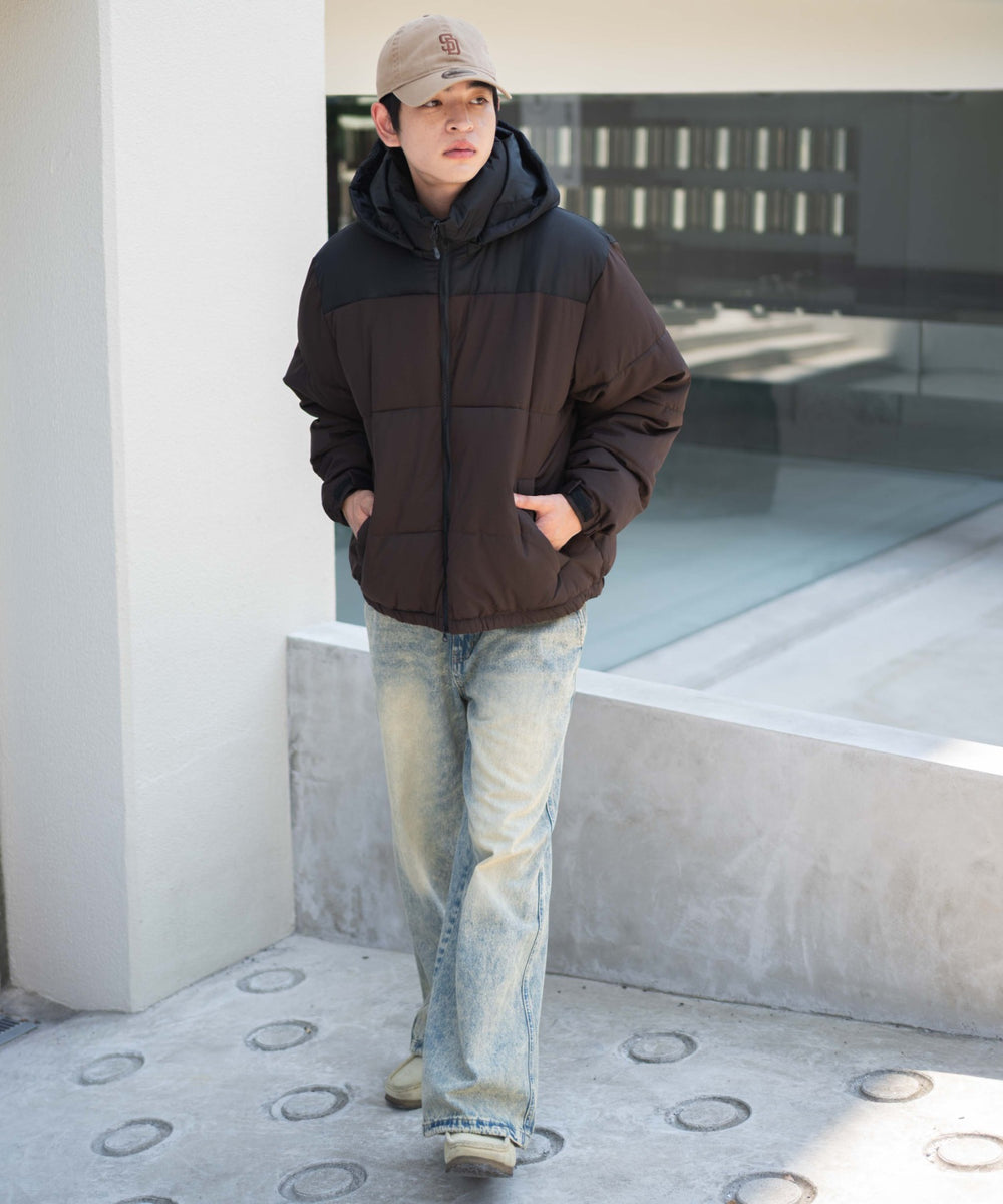 ブラウン　モデル：180㎝　L着用