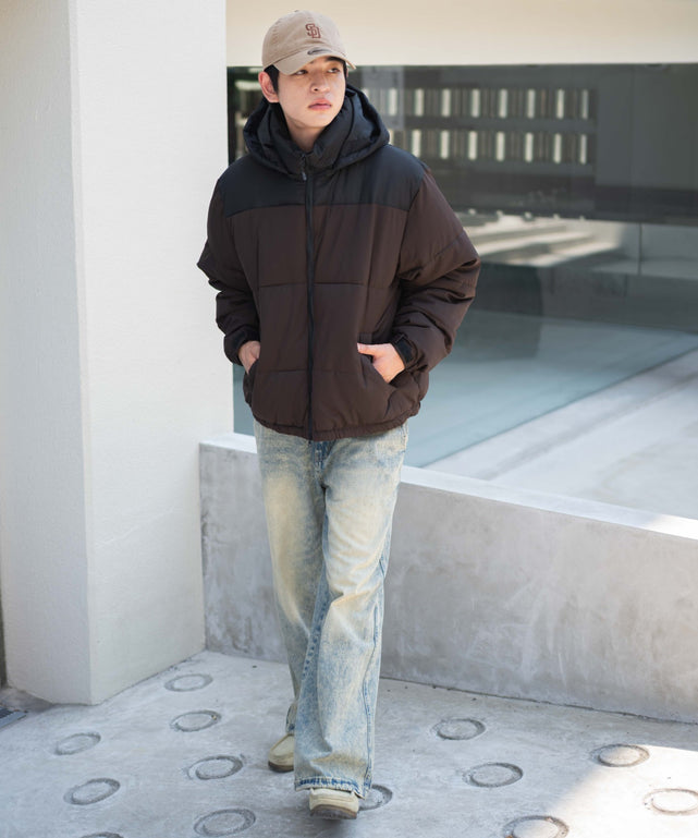 ブラウン　モデル：180㎝　L着用