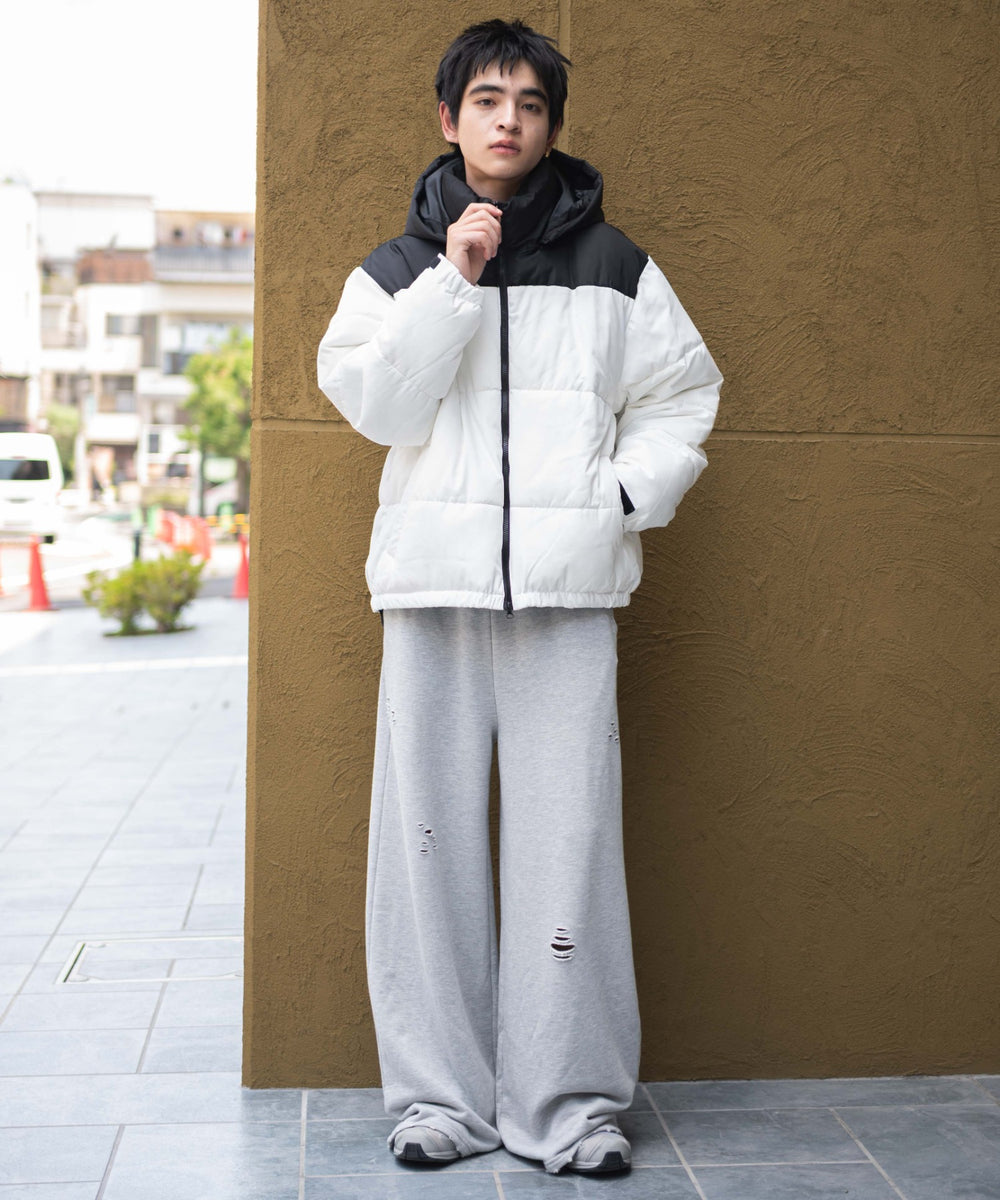 ホワイト　モデル：180㎝　L着用