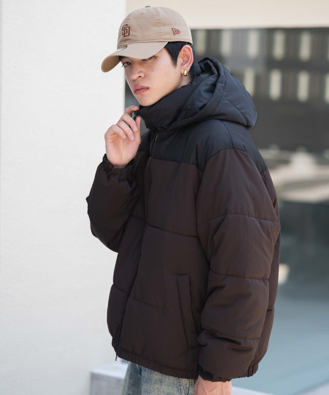 ブラウン　モデル：180㎝　L着用