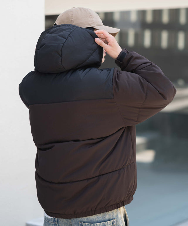 ブラウン　モデル：180㎝　L着用