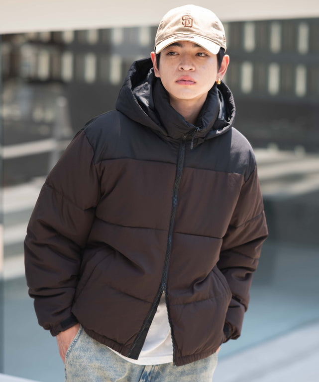 ブラウン　モデル：180㎝　L着用