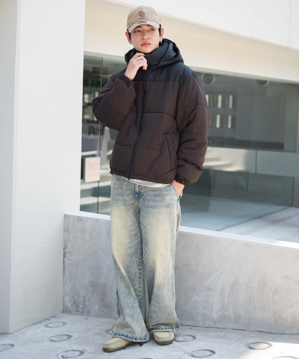 ブラウン　モデル：180㎝　L着用