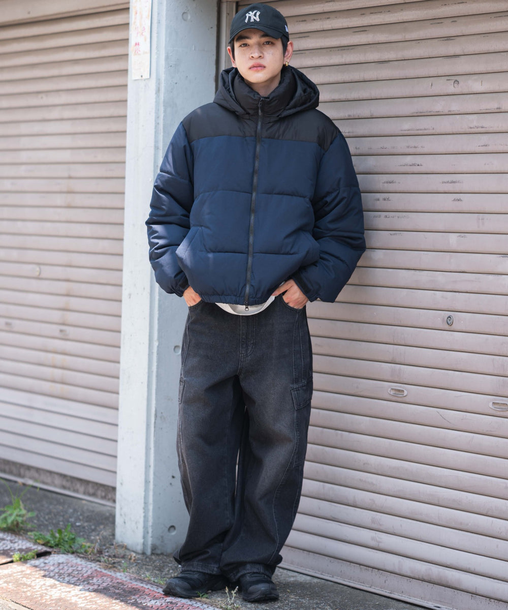 ネイビー　モデル：180㎝　L着用