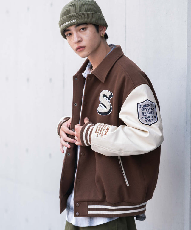 ブラウン　モデル：180㎝　L着用