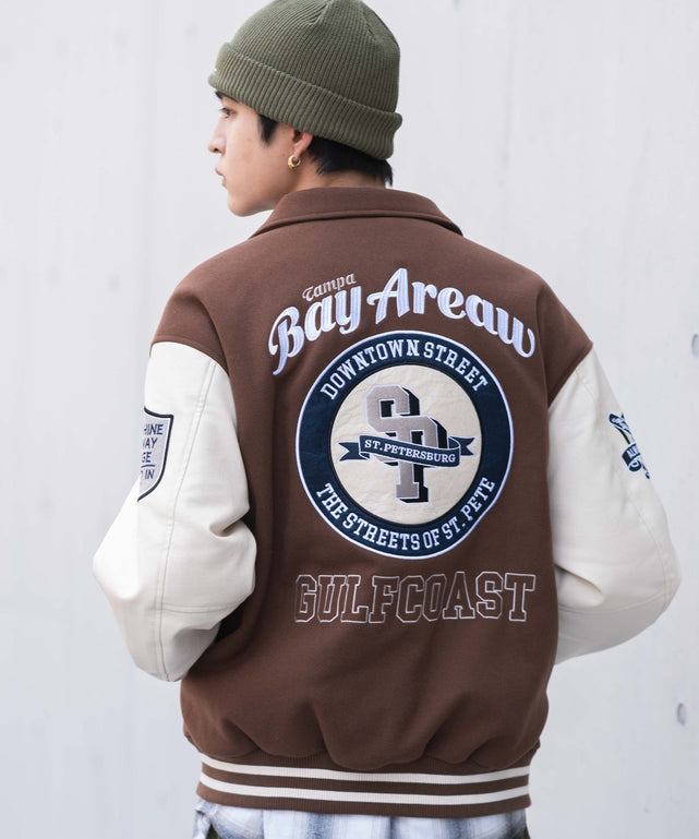 ブラウン　モデル：180㎝　L着用