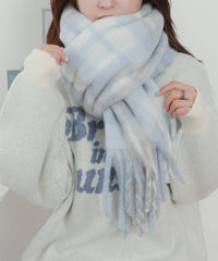 柄4チェック（サックス） / F