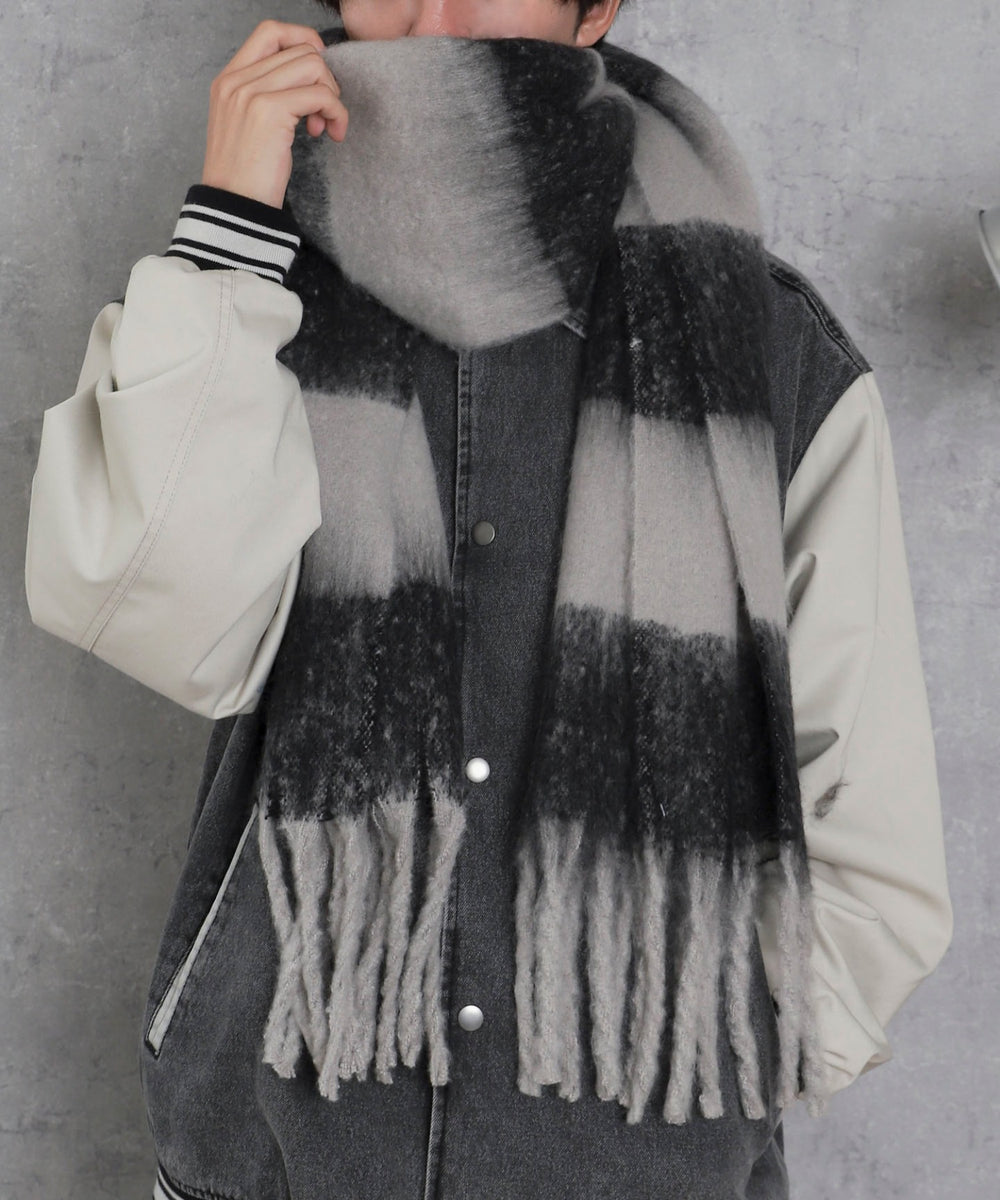 柄8ボーダー(ブラック)