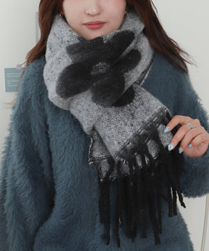 柄17フラワー(ホワイト)