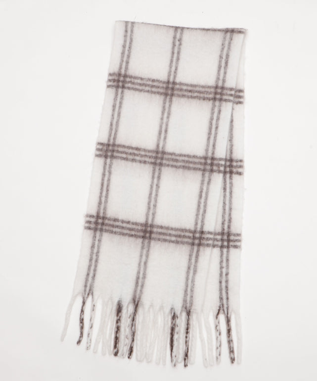 柄1チェック(ホワイト)