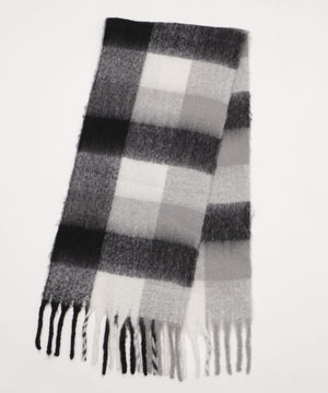 柄2ブロックチェック(ブラック)