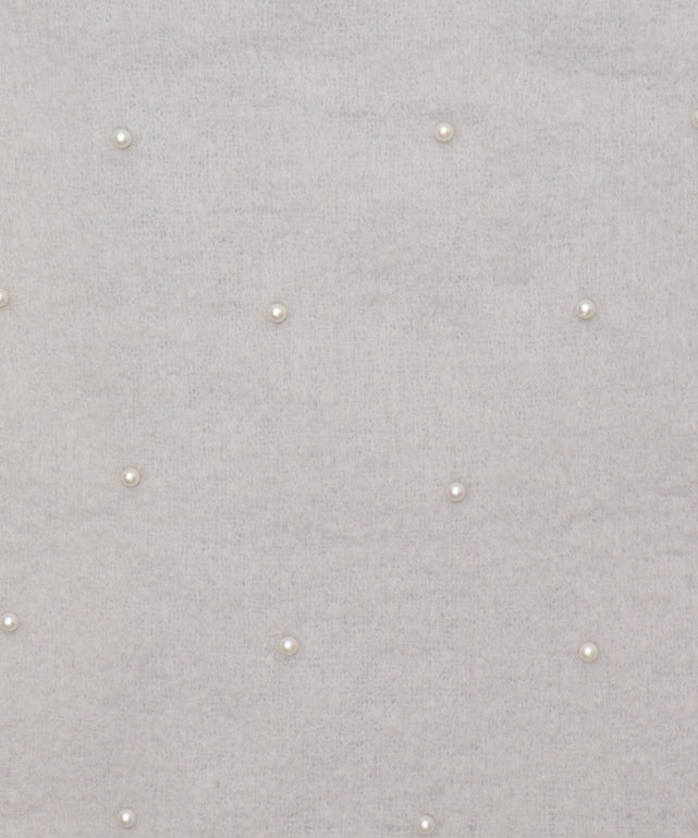 パール付きワイドフリンジストール