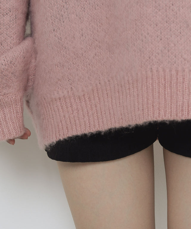 シャギーグラフィックニットBIGプルオーバー