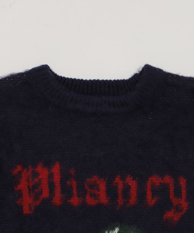 シャギーグラフィックニットBIGプルオーバー